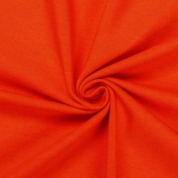 Kokvilnas trikotāža ( džersijs ) sarkani oranža|Audumi|TavsSapnis