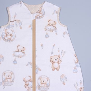 Vasaras guļammais ar divpusēju rāvējslēdzēju Teddy Bear, 90 cm|Vasaras karstums|TavsSapnis