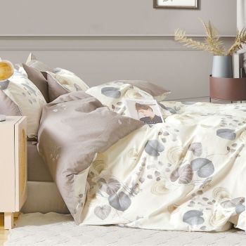 Gultas veļas komplekts Leaves, 140x200, 70x80 cm|140 x 200 cm|TavsSapnis