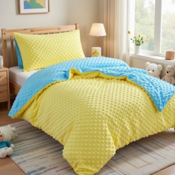 Divpusējs Minky veļas komplekts Lollipop, 140x200, 50x70 cm|Bērnu gultas veļa|TavsSapnis