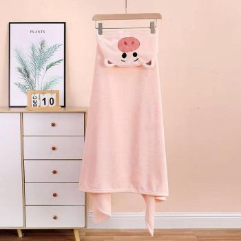 Dvielis ar kapuci Piggy, 65x135 cm|Mājas preces|TavsSapnis