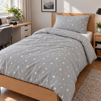 Gultas veļas komplekts Stars, 140x200, 50x70 cm|Bērnu gultas veļa|TavsSapnis