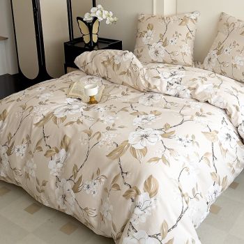 Gultas veļas komplekts Cream Flowers, 180x200, 70x80 cm|180 x 200 cm|TavsSapnis