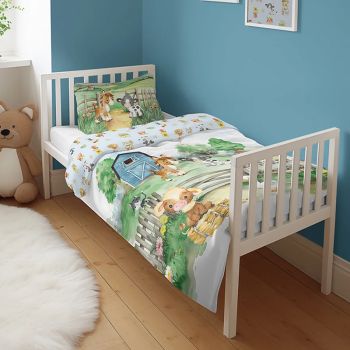 Divpusēja gultasveļa Mini Ferma, 90x120, 40x60 cm|90x120 cm|TavsSapnis