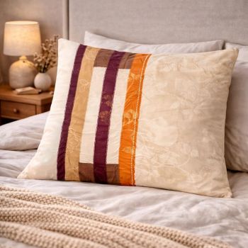 Kokvilnas spilvendrāna ar rāvējslēdzēju Orange, 70x80 cm|Gultas veļa|TavsSapnis