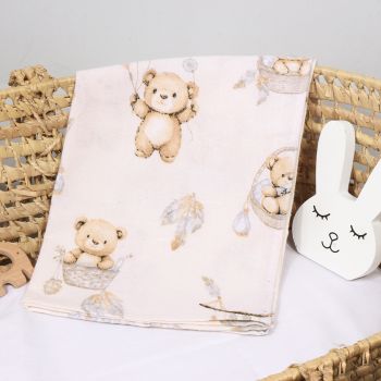 Flaneļa autiņi Teddy Bear, 70x100 cm|Gultas veļa mazuļiem|TavsSapnis