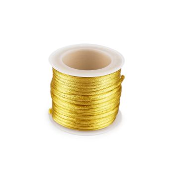 Virve satīns gold, 2mm (10m)|Audumi|TavsSapnis