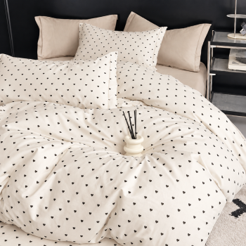 Gultas veļas komplekts Mini Sirdis, 140x200, 70x80 cm|Bērnu gultas veļa|TavsSapnis
