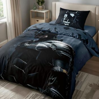 Digitālā druka gultas veļas komplekts Batman, 135x200, 80x80 cm|Bērnu gultas veļa|TavsSapnis