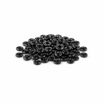 Skavas piešūšanai melns, 7mm (6 gab.)|Spiedpogas|TavsSapnis